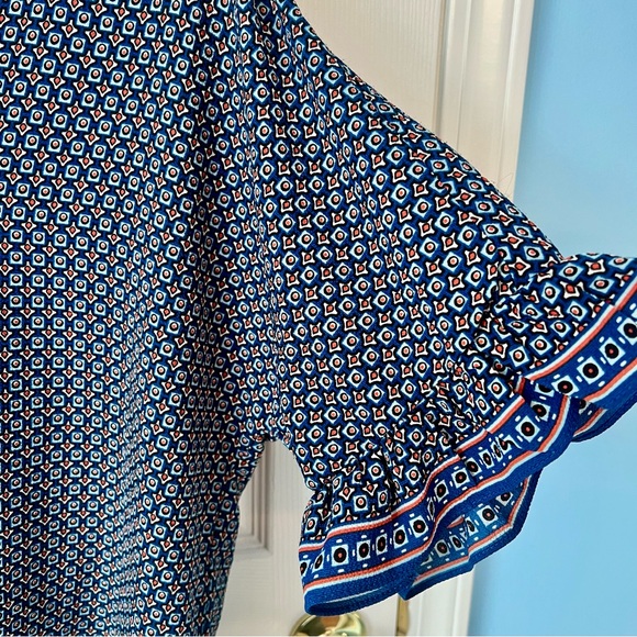 Max Studio-Women’s Blouse Button Down Tie-Bell Sleeve-Size Small-NWT - Picture 8 of 12